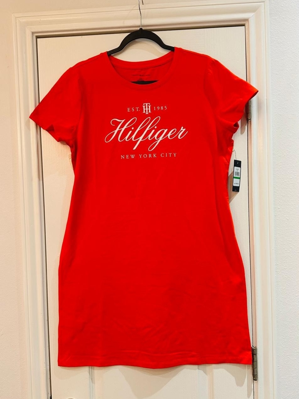 Tommy Hilfiger Orange  Logo Tee Dress